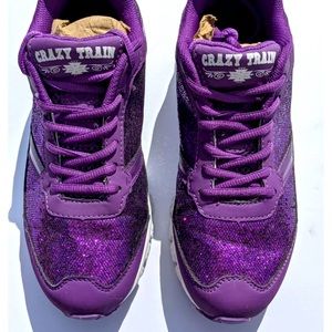 Purple Sparkle Crazy Train Shoes